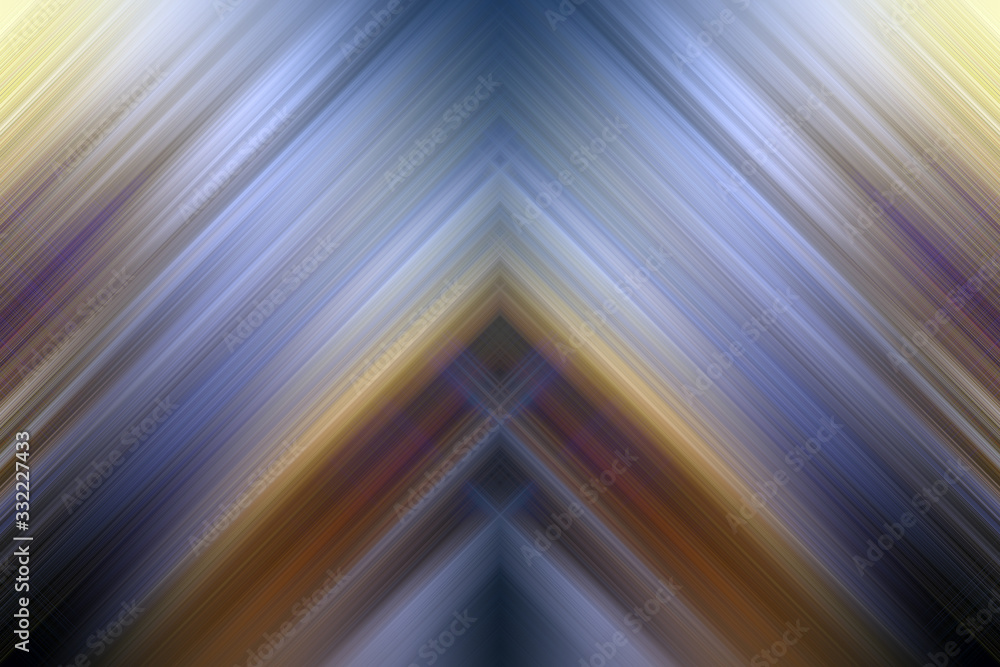 Perfectly crossed straight light beams connecting in a center abstract background