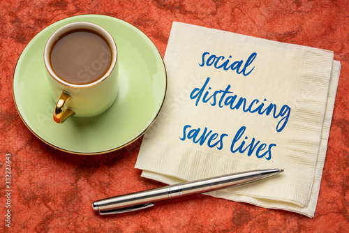social distancing saves lives reminder