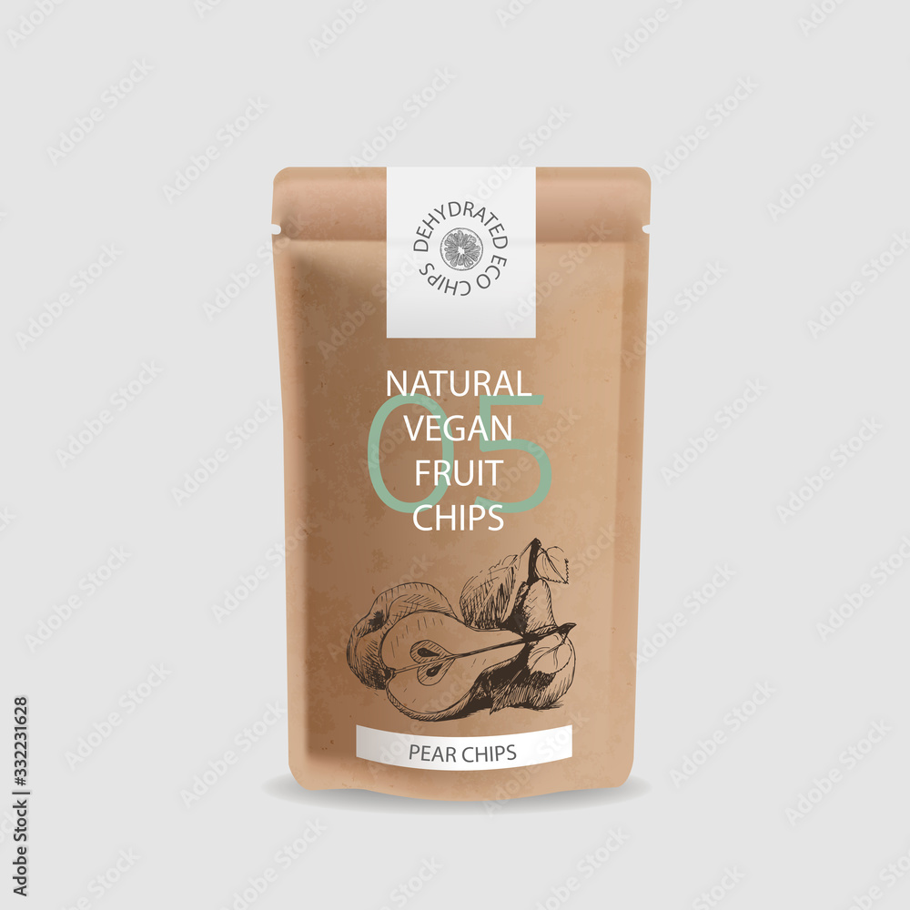 Vector illustration sketch nuts. Craft packaging for snacks. Branded package for natural eco product. sketch Pear Vector illustration sketch nuts. Craft packaging for snacks. Branded package for natural eco product. sketch Pear