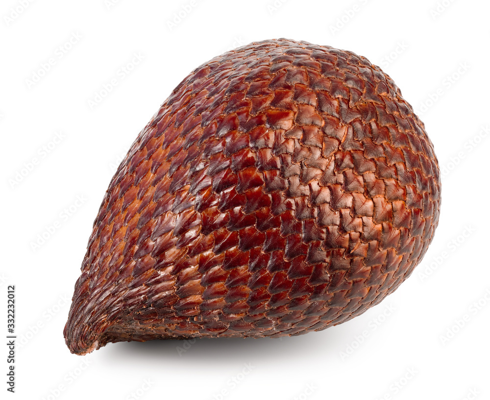 Fototapeta premium Salak snake fruit isolated on white background with clipping path and full depth of field