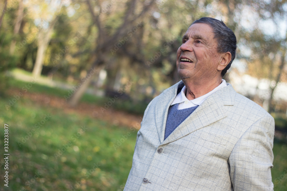 Portrait of senior man smiling Portrait of senior man smiling