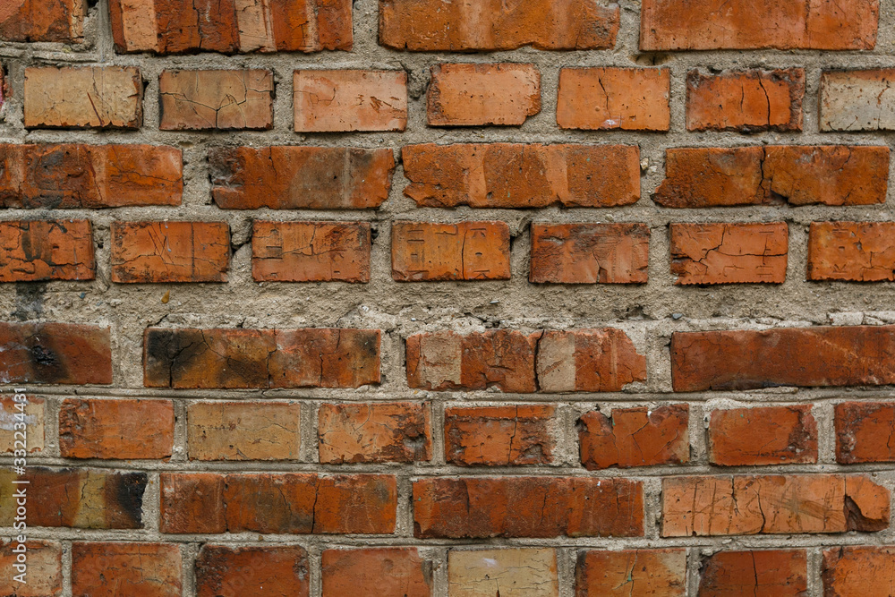 Naklejka premium interior texture old brick wall