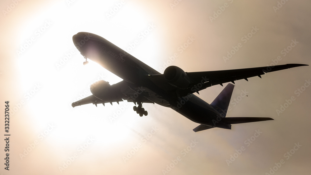 Obraz premium Boeing 777X Maiden Flight