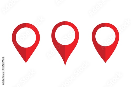 collection of vector Location symbol. Pin icon, vector Illustration,
