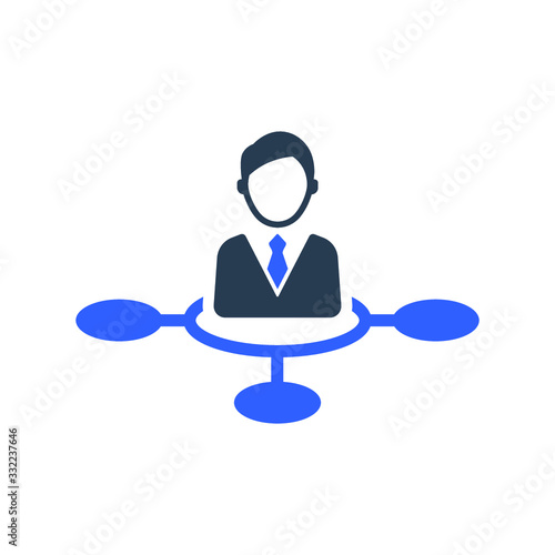Business decision making icon