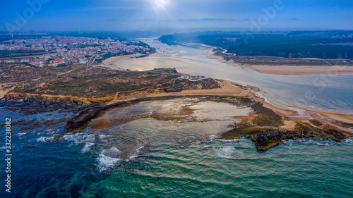 Vista Aérea de Vila Nova de Milfontes Portugal