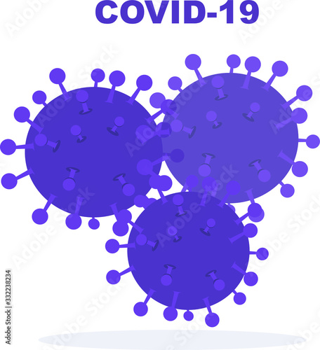 vector illustration of corona virus