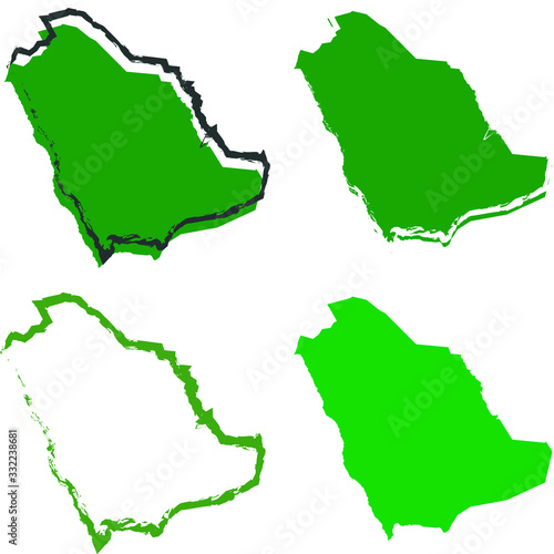 set of map of Saudi Arabia 