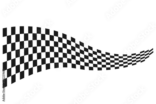 Obraz na płótnie checkered flag, race flag background, vector Illustration