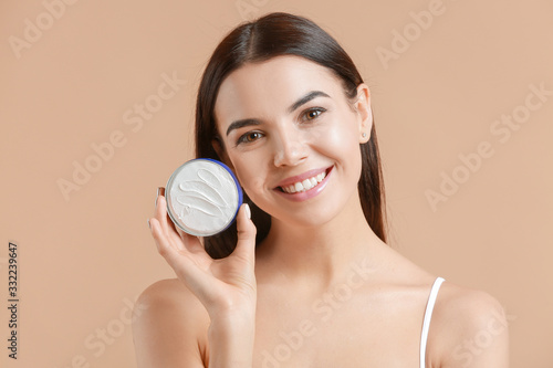 Beautiful young woman with ...