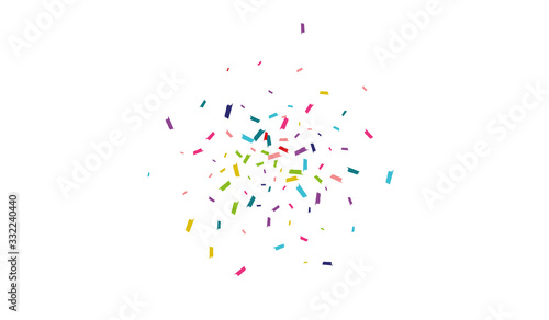 Rainbow Effect Confetti Backdrop. Dust Wallpaper. Confetti Top Wallpaper. Rainbow Celebrate Postcard.