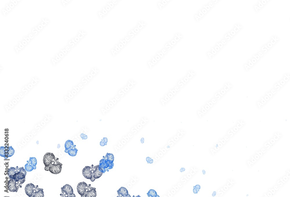Light Gray vector doodle layout with flowers. Light Gray vector doodle layout with flowers.
