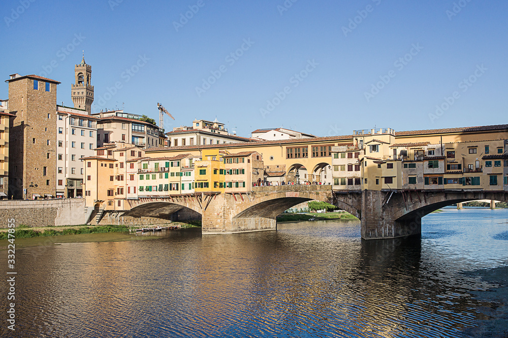 Ponte Vecchio bridge in Florence in Italy