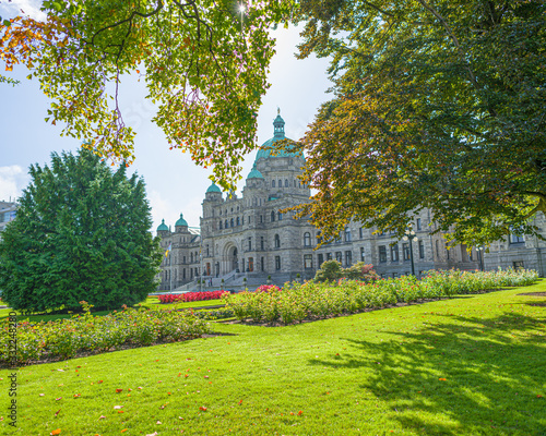 BC Legislature through the Trees