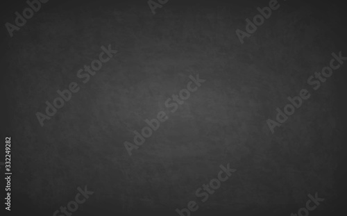 Design wiped a dirty board. Realistic blank black chalkboard. Background for school or restaurant menu design. Old texture, can use as background. Black board. Vector illustration photo