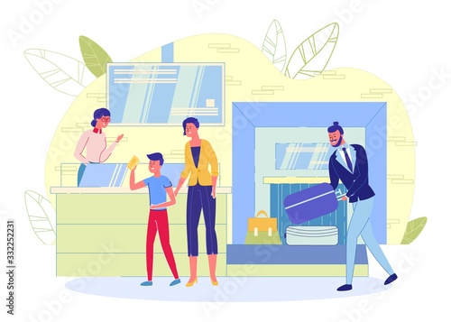 Baggage Area at Airport with Airline Employee.