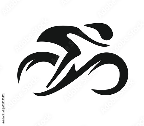 SYMBOL FOR THE CYCLIST AND BRAND GRAPHICS