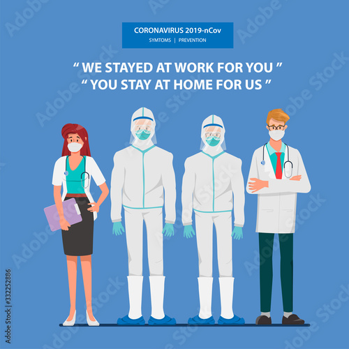 Doctor who save patients from coronavirus outbreak and fighting the coronavirus.