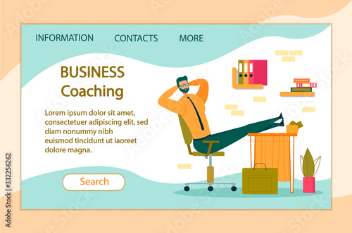 Lazy Office Worker Sit in Office with Legs on Desk