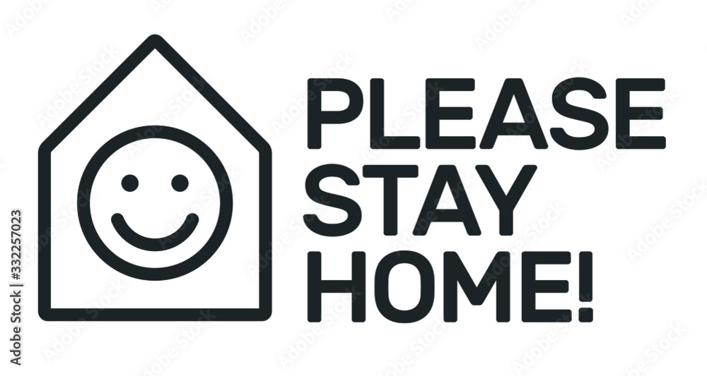 Please stay at home. Keep healthy and help others. Quarantine precaution to stay safe from Coronavirus COVID-19 Virus. Drawing illustration. Corona Please stay at home. Keep healthy and help others. Quarantine precaution to stay safe from Coronavirus COVID-19 Virus. Drawing illustration. Corona