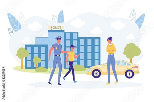 Policeman Get Teenager out of Urban Police Station