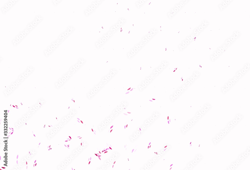 Fototapeta Light Pink vector elegant wallpaper with leaves.