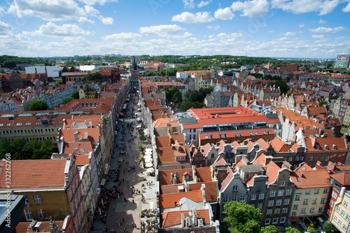 Gdańsk Polska panorama ulica