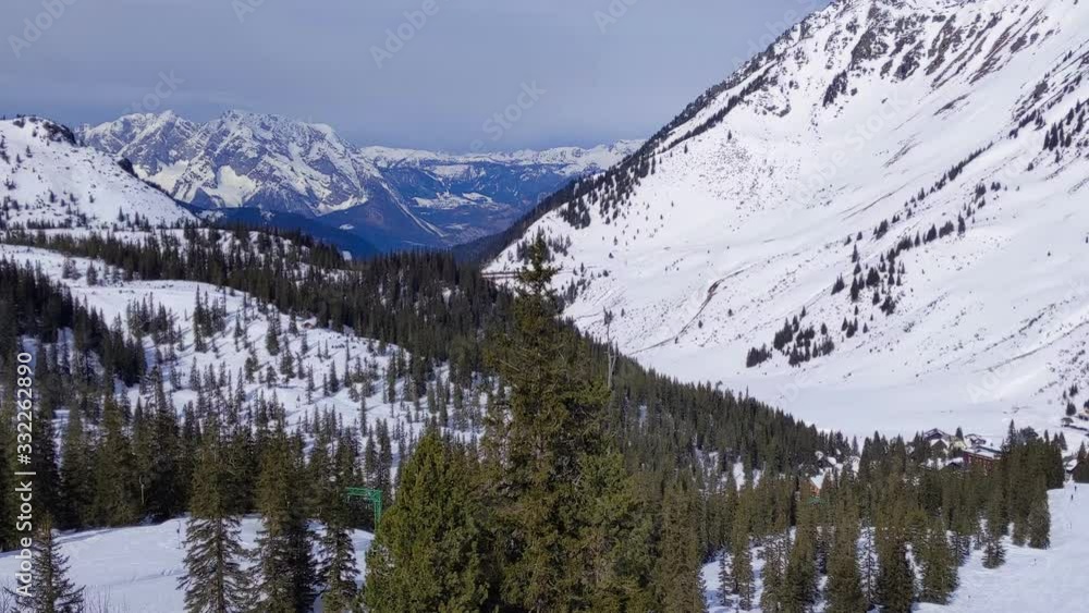 Planneralm skiing resort in winter, Austrian Alps Planneralm skiing resort in winter, Austrian Alps