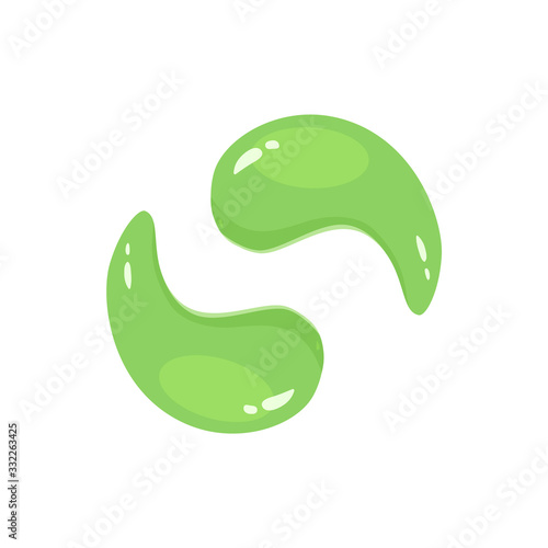 Aloe Vera eye patches, cosmetic product for unwanted under-eye wrinkles, bags, puffiness and fine lines. 