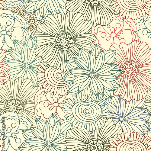 Floral pattern with flowers