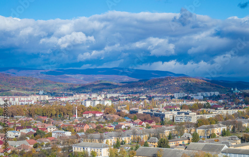 Wallpaper Mural top view of a small town Torontodigital.ca