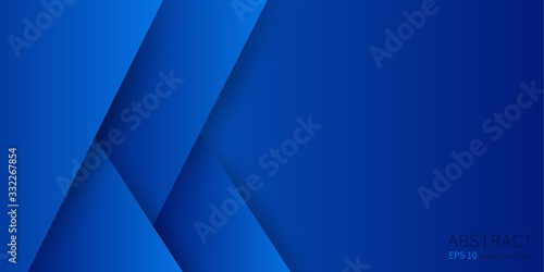 Blue background overlap layer on dark space for background design. Moder abstract vector geometric blue background.