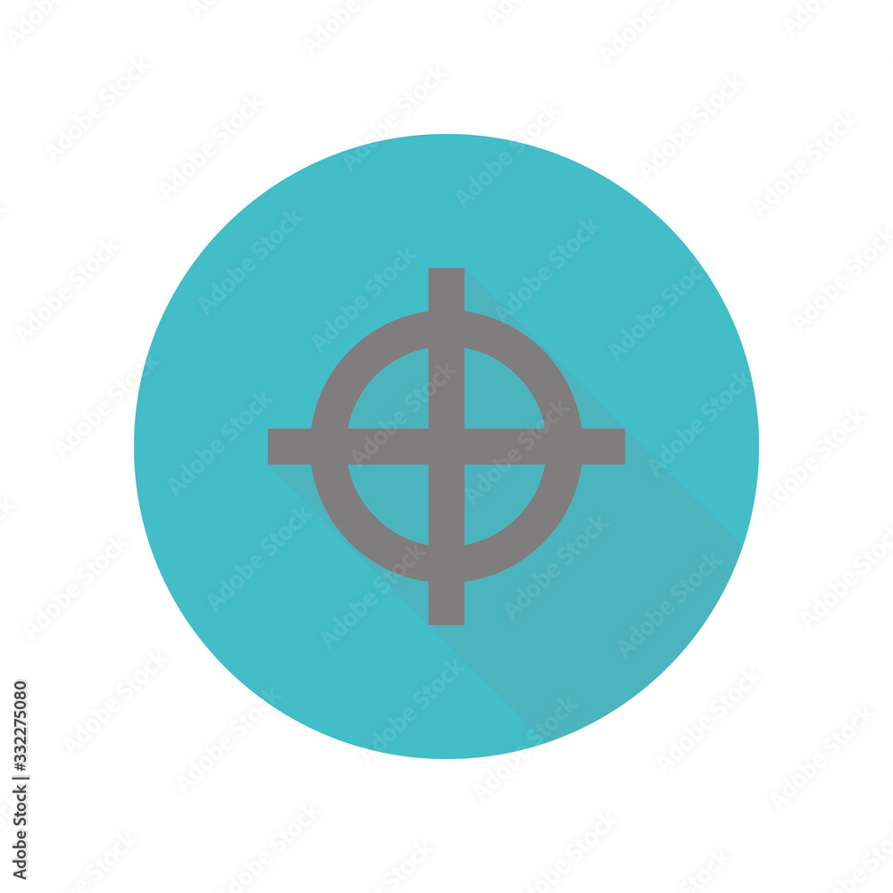 Music note long shadow icon. Simple glyph, flat vector of web icons for ui and ux, website or mobile application Music note long shadow icon. Simple glyph, flat vector of web icons for ui and ux, website or mobile application