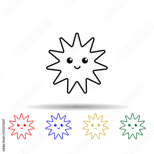 Platelet multi color icon. Simple thin line, outline vector of blood donation icons for ui and ux, website or mobile application