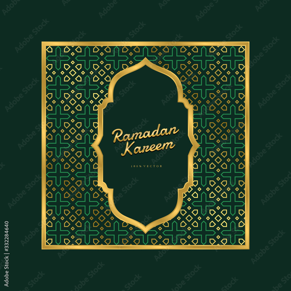 Islamic seamless pattern design, Ramadan kareem islamic greeting design background, persian motif, luxury gold background ornament wallpaper vector illustration.