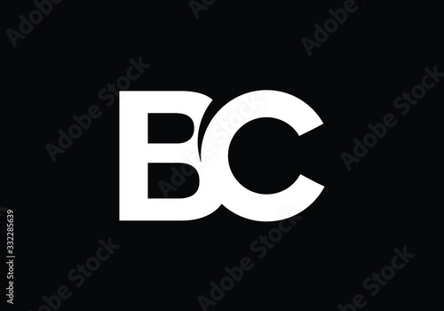 B C, BC Initial Letter Logo design vector template, Graphic Alphabet Symbol for Corporate Business Identity photo