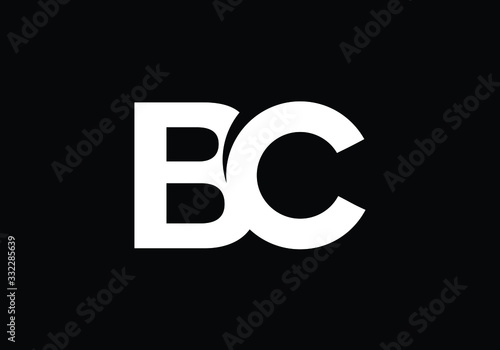 B C, BC Initial Letter Logo design vector template, Graphic Alphabet Symbol for Corporate Business Identity
