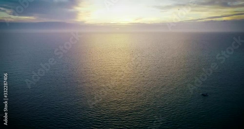 sunset over the sea