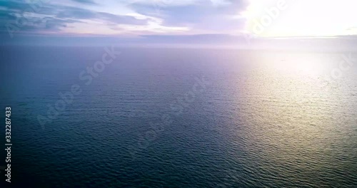 sunset over the sea