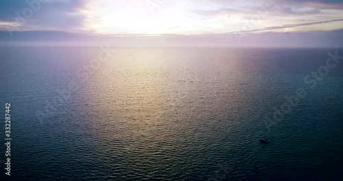 sunset over the sea