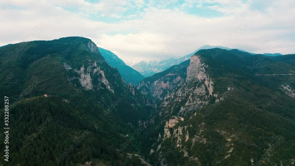 Aerial: Mount of Olympus and surroundings Aerial: Mount of Olympus and surroundings