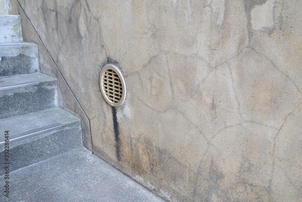Image of Underfloor vents and stairs in the complex Stock Photo Adobe