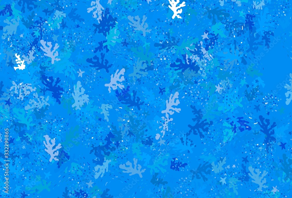 Light BLUE vector background with abstract shapes. Light BLUE vector background with abstract shapes.