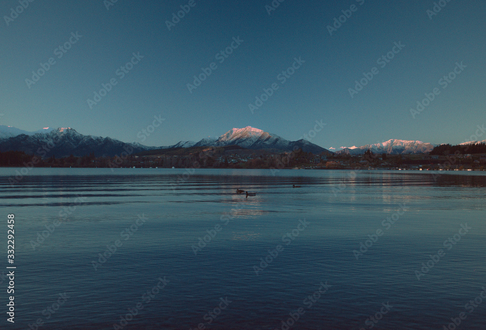 Fototapeta premium Sunset Over Lake