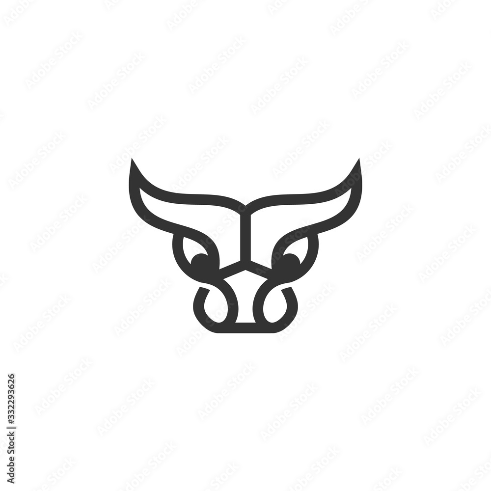 head bull line art style vector premium download head bull line art style vector premium download
