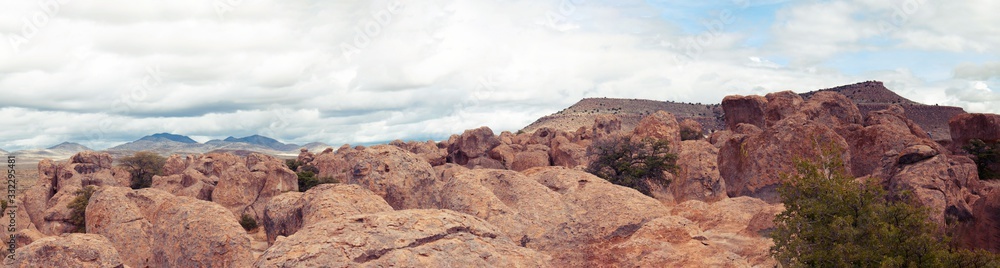 Sculptured rocks created by erosion to create City of Rocks New Mexico
