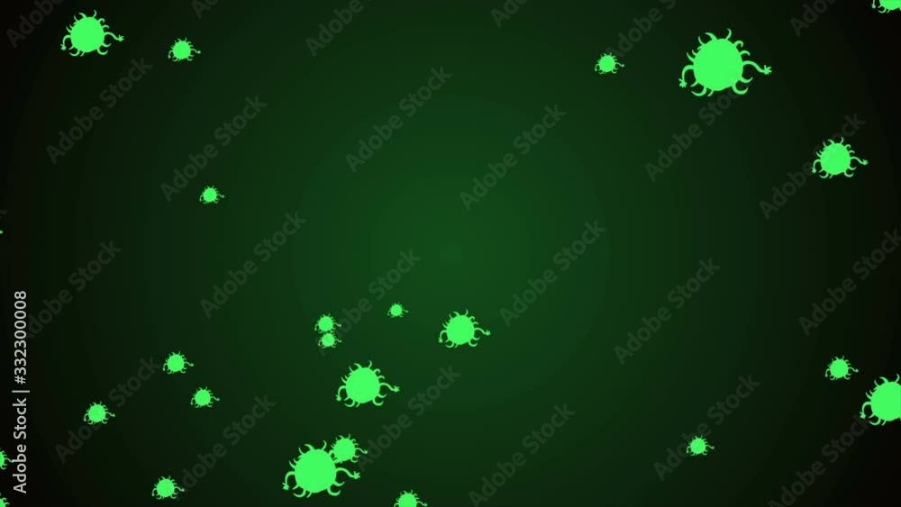 Video Stock Medical illustration 2d, 3d animation background of cells
