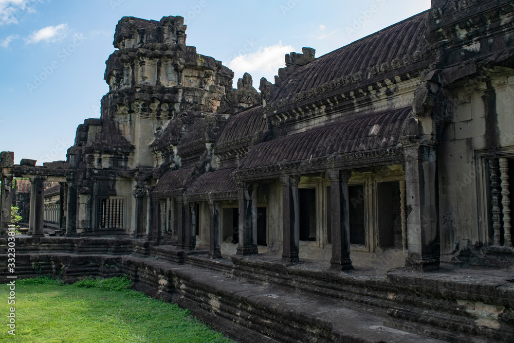 Khmer temple in angkor cambodia