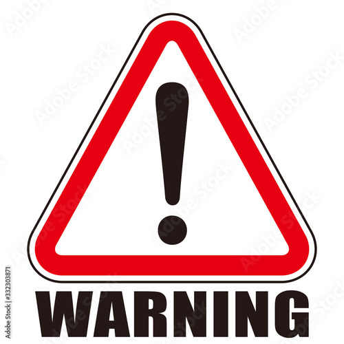 hazard sign icon vector triangle