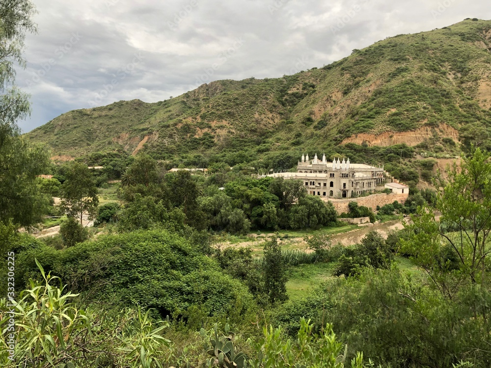 Obraz premium village in the mountains